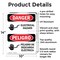 Signmission Electrical Hazard Bilingual Danger Sign, Aluminum, 10in W x 14in L, 2PK OS-2PACK-DS-A-1014-VS-1196 - alternate 3